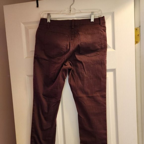 I Jeans by Buffalo Skinny Denim Jeans Womens Size 29 (8) Burgundy Maroon NEW - Picture 6 of 7